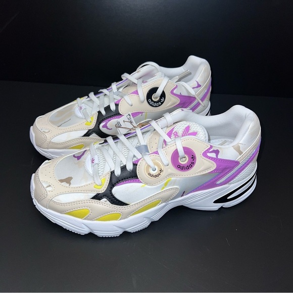 adidas Shoes - Adidas Women's Purple, Yellow, and Black Sneakers